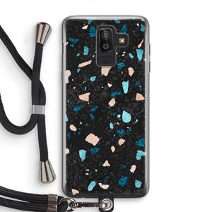 CaseCompany Terrazzo N°11: Samsung Galaxy J8 (2018) Transparant Hoesje met koord