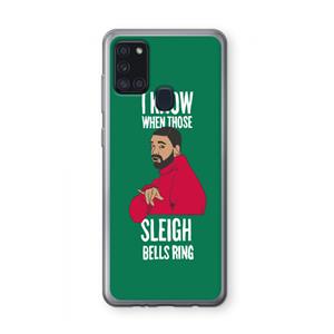 CaseCompany Sleigh Bells Ring: Samsung Galaxy A21s Transparant Hoesje
