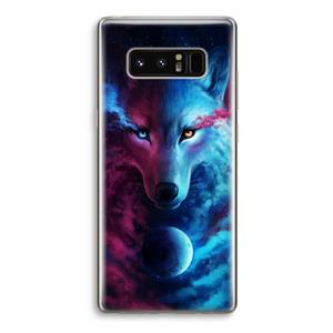 CaseCompany Where Light And Dark Meet: Samsung Galaxy Note 8 Transparant Hoesje