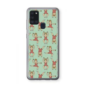 CaseCompany Gymboys: Samsung Galaxy A21s Transparant Hoesje