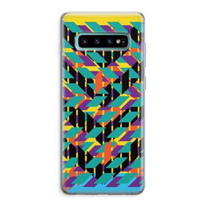 CaseCompany Skew Bee 1: Samsung Galaxy S10 Plus Transparant Hoesje