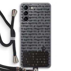 CaseCompany Crazy shapes: Samsung Galaxy S21 Transparant Hoesje met koord
