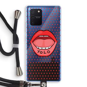 CaseCompany Yolo Denise: Samsung Galaxy Note 10 Lite Transparant Hoesje met koord