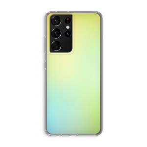 CaseCompany Minty mist pastel: Samsung Galaxy S21 Ultra Transparant Hoesje