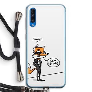 CaseCompany GSM secure: Samsung Galaxy A50 Transparant Hoesje met koord