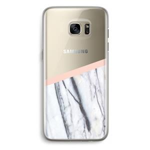 CaseCompany A touch of peach: Samsung Galaxy S7 Edge Transparant Hoesje