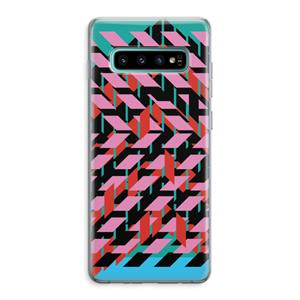 CaseCompany Skew Blush 2: Samsung Galaxy S10 Plus Transparant Hoesje