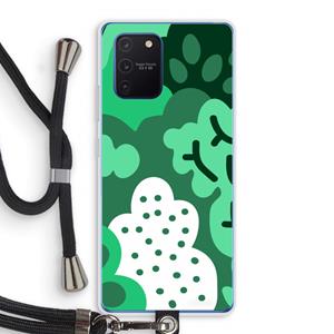 CaseCompany Bushes: Samsung Galaxy Note 10 Lite Transparant Hoesje met koord