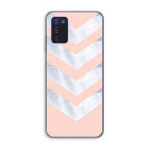 CaseCompany Marmeren pijlen: Samsung Galaxy A03s Transparant Hoesje