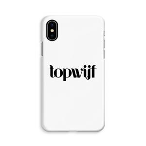 CaseCompany Topwijf Wit: iPhone X Volledig Geprint Hoesje