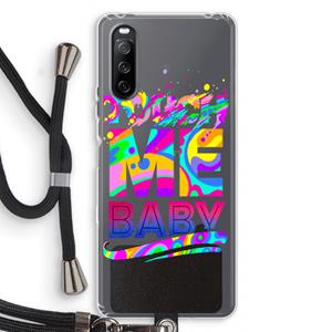 CaseCompany Touch Me: Sony Sony Xperia 10 III Transparant Hoesje met koord