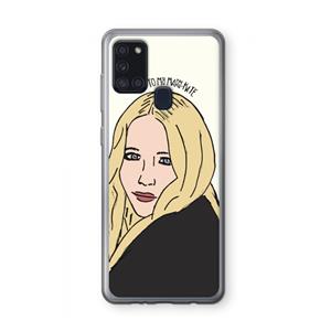 CaseCompany Mary Kate: Samsung Galaxy A21s Transparant Hoesje