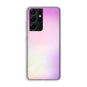 CaseCompany Flow mist pastel: Samsung Galaxy S21 Ultra Transparant Hoesje