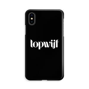 CaseCompany Topwijf Zwart: iPhone X Volledig Geprint Hoesje