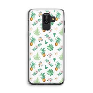 CaseCompany Ananas bladeren: Samsung Galaxy J8 (2018) Transparant Hoesje