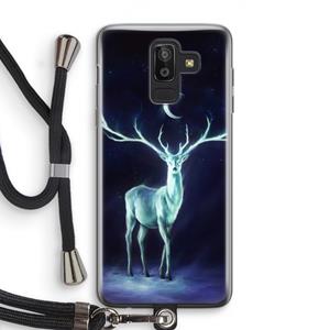 CaseCompany Nightbringer: Samsung Galaxy J8 (2018) Transparant Hoesje met koord