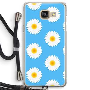 CaseCompany Margrietjes: Samsung Galaxy A5 (2016) Transparant Hoesje met koord