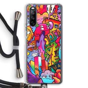 CaseCompany Dreams: Sony Sony Xperia 10 III Transparant Hoesje met koord