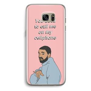 CaseCompany Hotline bling: Samsung Galaxy S7 Edge Transparant Hoesje