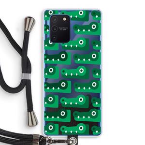 CaseCompany Crocs: Samsung Galaxy Note 10 Lite Transparant Hoesje met koord