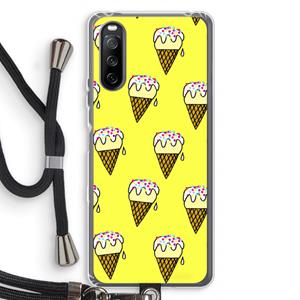 CaseCompany Isjes: Sony Sony Xperia 10 III Transparant Hoesje met koord