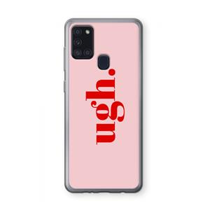 CaseCompany Ugh: Samsung Galaxy A21s Transparant Hoesje