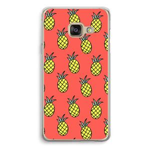 CaseCompany Ananas: Samsung A3 (2017) Transparant Hoesje