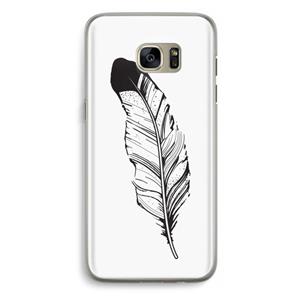 CaseCompany Pluim: Samsung Galaxy S7 Edge Transparant Hoesje