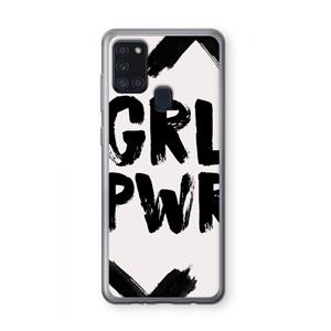 CaseCompany Girl Power #2: Samsung Galaxy A21s Transparant Hoesje