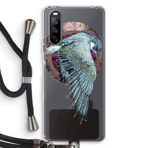 CaseCompany Golden Falcon: Sony Sony Xperia 10 III Transparant Hoesje met koord
