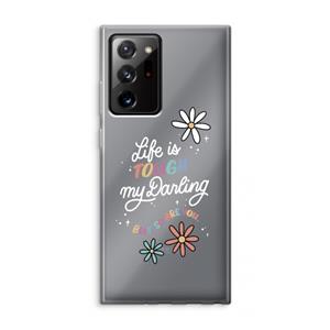 CaseCompany Tough Life: Samsung Galaxy Note 20 Ultra / Note 20 Ultra 5G Transparant Hoesje