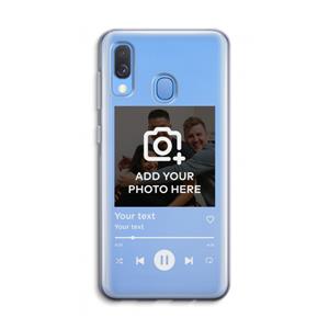 CaseCompany Music Player: Samsung Galaxy A40 Transparant Hoesje
