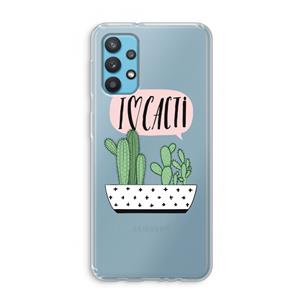 CaseCompany I love cacti: Samsung Galaxy A32 4G Transparant Hoesje