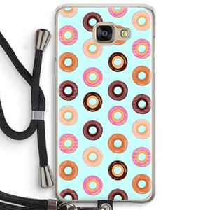 CaseCompany Donuts: Samsung Galaxy A5 (2016) Transparant Hoesje met koord