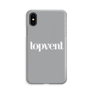 CaseCompany Topvent Grijs Wit: iPhone X Volledig Geprint Hoesje