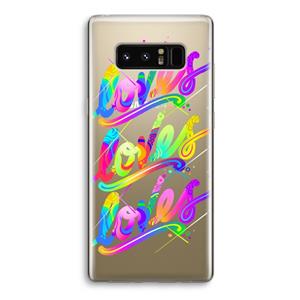 CaseCompany Loves: Samsung Galaxy Note 8 Transparant Hoesje