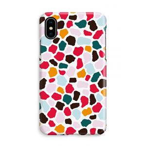 CaseCompany Colored Giraffe: iPhone Xs Volledig Geprint Hoesje