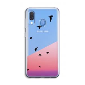 CaseCompany Fly away: Samsung Galaxy A40 Transparant Hoesje