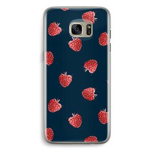 CaseCompany Framboosjes: Samsung Galaxy S7 Edge Transparant Hoesje