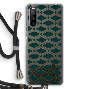 CaseCompany Moroccan tiles: Sony Sony Xperia 10 III Transparant Hoesje met koord