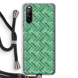 CaseCompany Moroccan tiles 2: Sony Sony Xperia 10 III Transparant Hoesje met koord