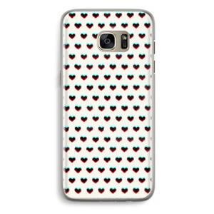 CaseCompany Hartjes: Samsung Galaxy S7 Edge Transparant Hoesje
