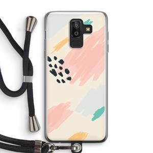 CaseCompany Sunday Chillings: Samsung Galaxy J8 (2018) Transparant Hoesje met koord