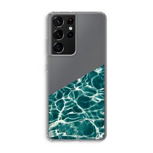 CaseCompany Weerkaatsing water: Samsung Galaxy S21 Ultra Transparant Hoesje
