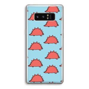 CaseCompany Dinosawrr: Samsung Galaxy Note 8 Transparant Hoesje