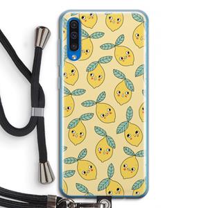 CaseCompany Citroenen: Samsung Galaxy A50 Transparant Hoesje met koord
