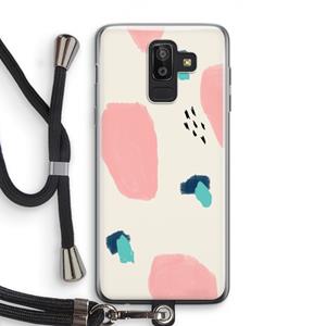CaseCompany Monday Surprise: Samsung Galaxy J8 (2018) Transparant Hoesje met koord