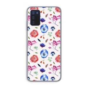 CaseCompany Bloemetjes: Samsung Galaxy A03s Transparant Hoesje