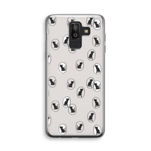 CaseCompany Miauw: Samsung Galaxy J8 (2018) Transparant Hoesje