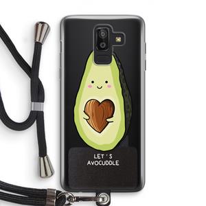CaseCompany Avocuddle: Samsung Galaxy J8 (2018) Transparant Hoesje met koord